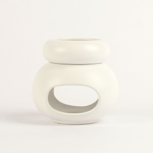 מבער שני חלקים לבן מבער שני חלקים לבן